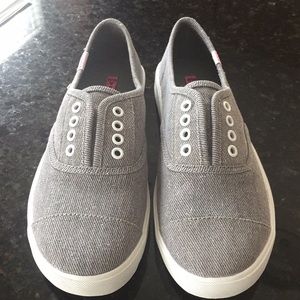Rock and candy silver slip on sneakers